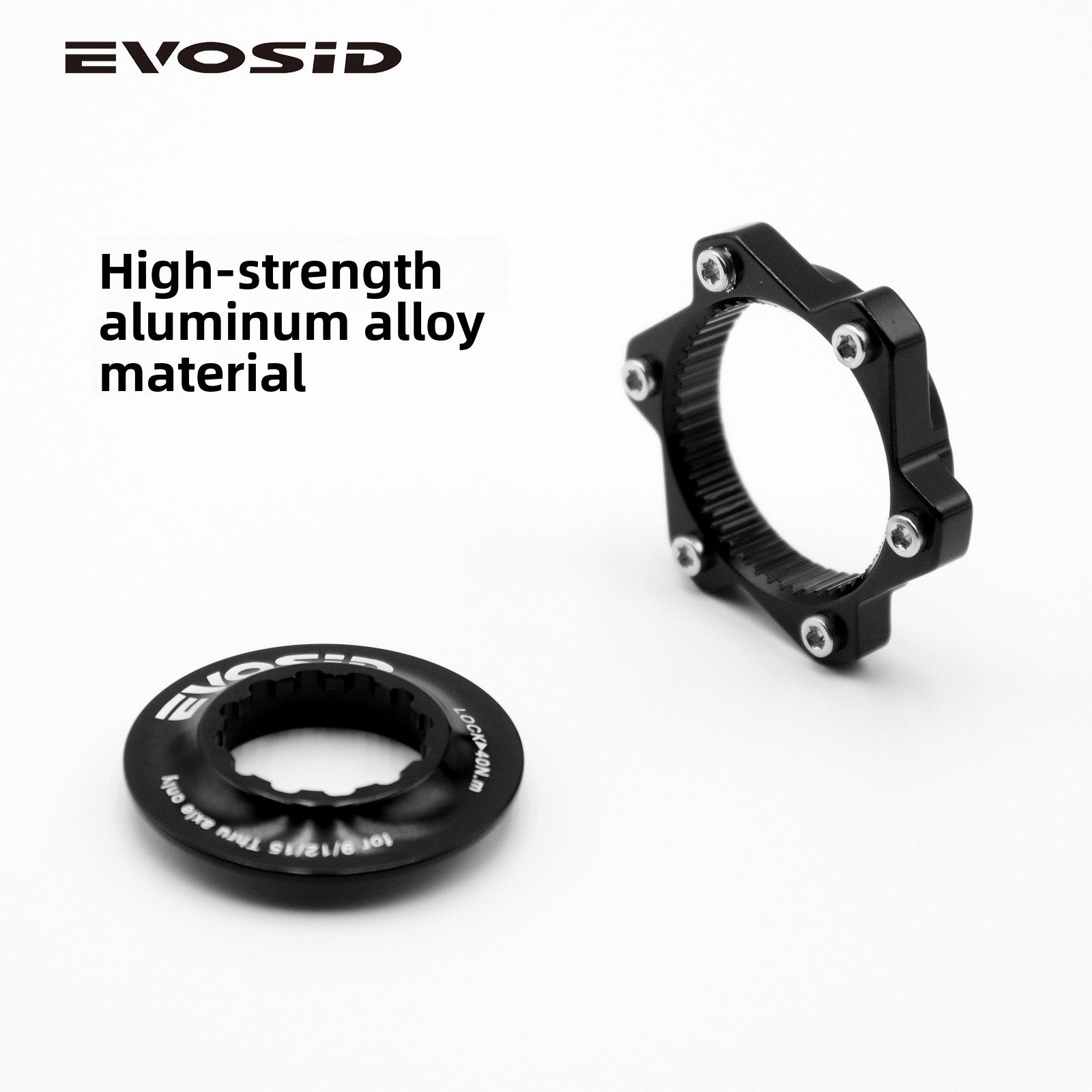 Center Lock to Six-Bolt Disc Adapter CNC Aluminum Alloy Thru-Axle Hub Center Lock Disc Conversion Mount Disc Brake Mount