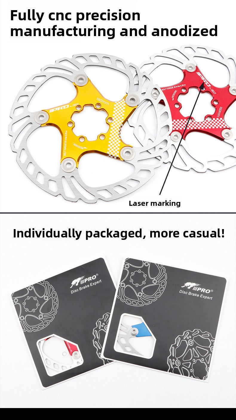 IIIPRO Floating Disc Brake Rotor Six-Spoke Disc Brake Rotor 140/160/180/203mm Mountain Bike Brake Disc