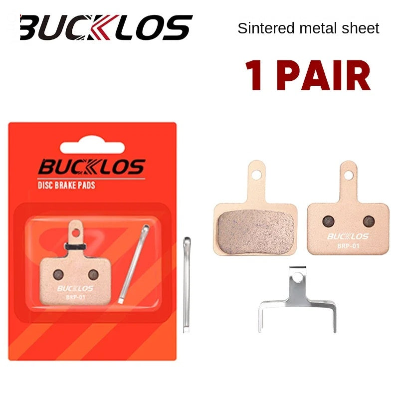 BUCKLOS Mountain Bike Brake Pads Disc Brake MT200 Heat Dissipation Metal Brake Pads Resin Ceramic Brake Pads