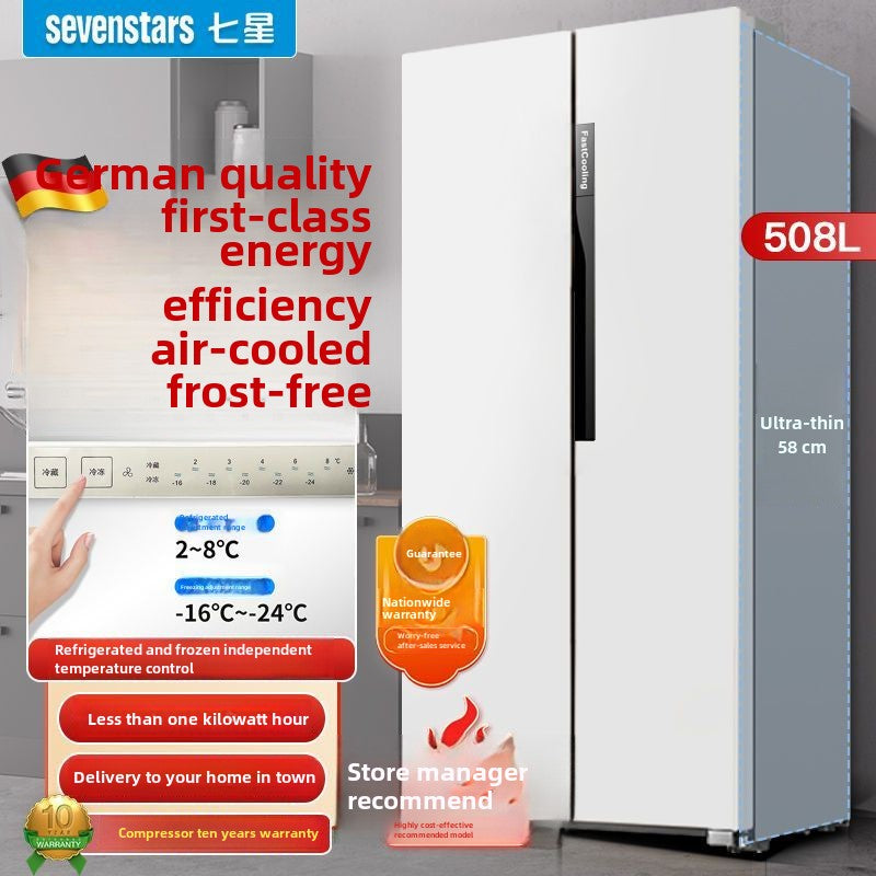 Sevenstrs German Seven-Star 508-Liter Ultra-Thin Box 460-Liter Four-Door Frequency Conversion Air Cooling Frostless Level 1 Refrigerator