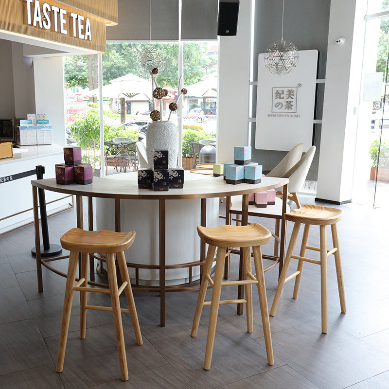 Nordic Bar Stool Simple Bar Chair Bar Stool Bar Chair Solid Wood Home Chair Swivel Chair High Factory Direct Supply High Foot