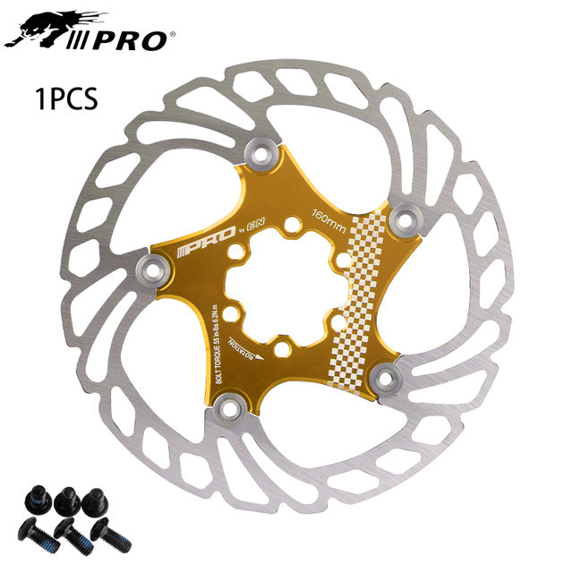 IIIPRO Floating Disc Brake Rotor Six-Spoke Disc Brake Rotor 140/160/180/203mm Mountain Bike Brake Disc