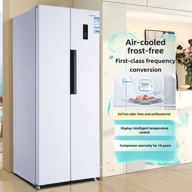 SHULU Double-Door Refrigerator First-Class Double Frequency Conversion Air Cooling Frostless Household Large Capacity Ultra-Thin Four-Door Clean Odor Antibacterial