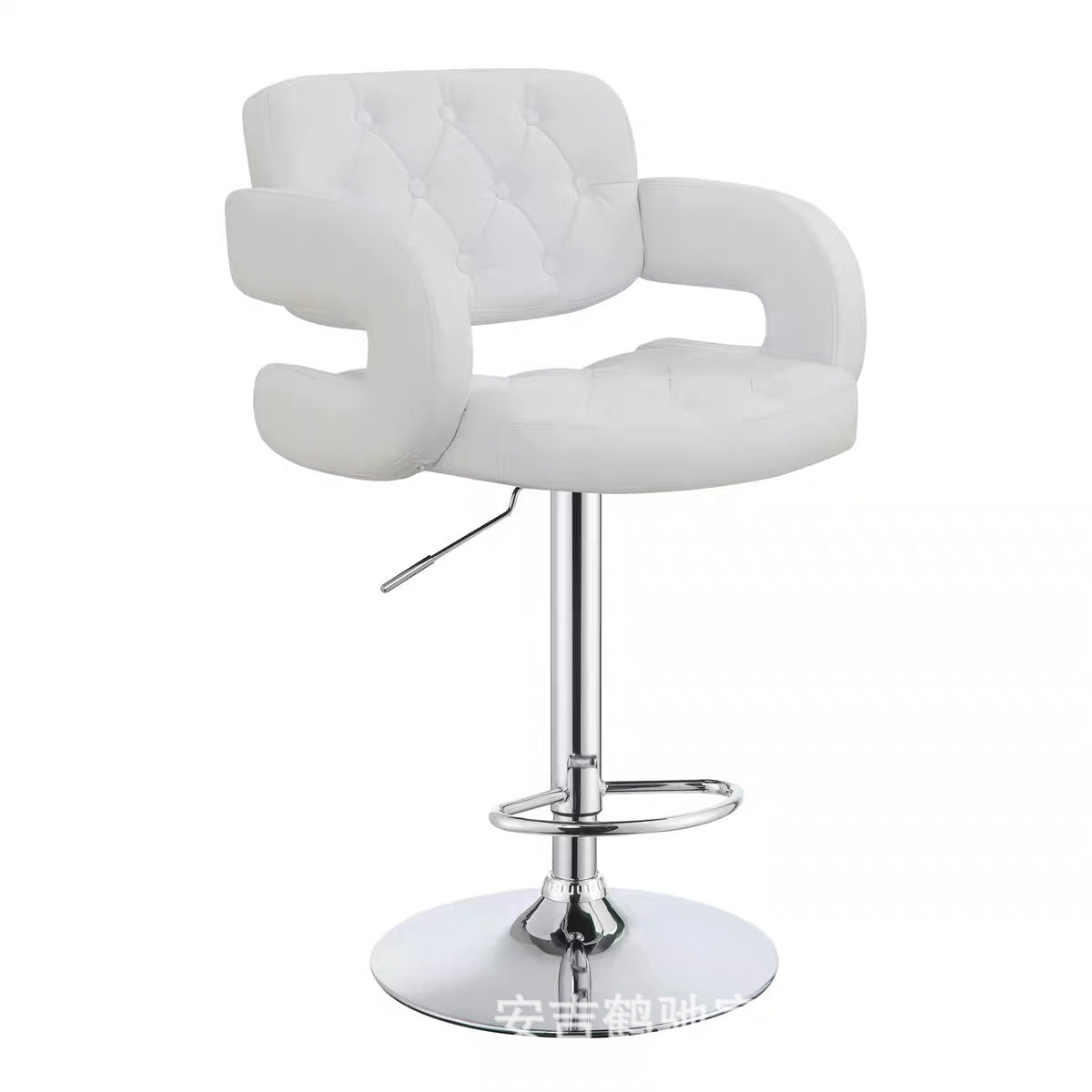 Bar Stool Restaurant Bar Chair Cashier Desk Leather Chair Front Desk Rotating Adjustable Height Stool Cross-Border Wholesale