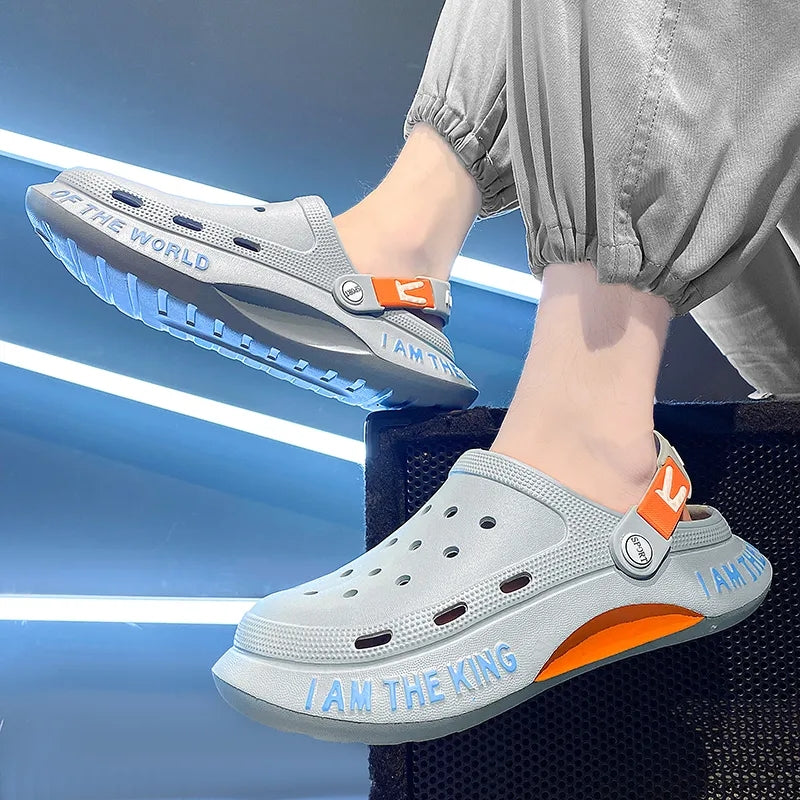 Croc Slippers I am the King