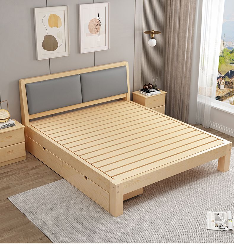 solid wood bed soft XW01