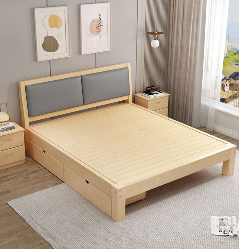 solid wood bed soft XW01