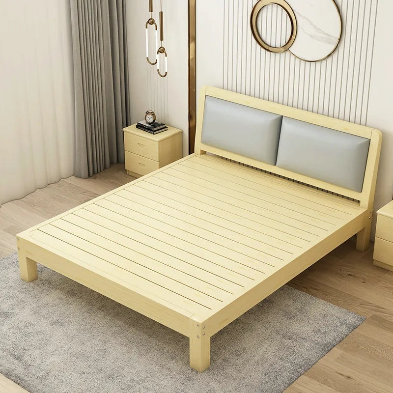 solid wood bed soft XW02