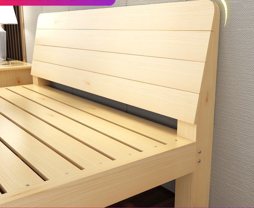 solid wood bed JS01