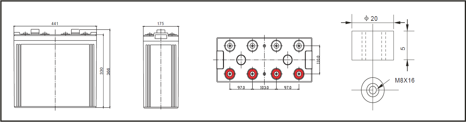 2V 800AH