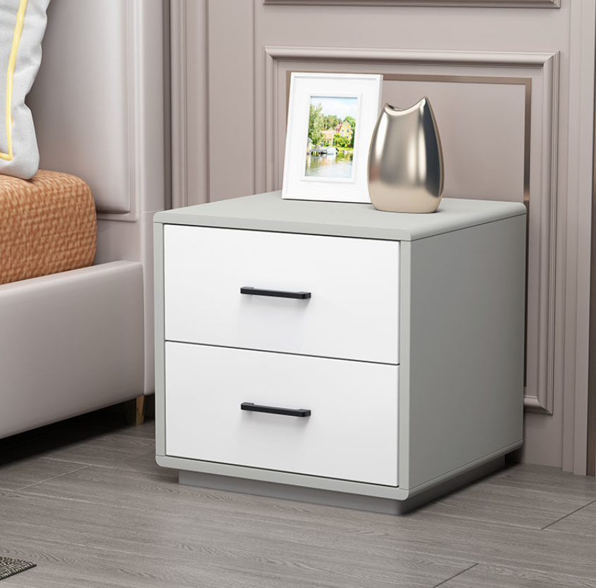 2 drawer MDF Nightstand Bedside Table XD03