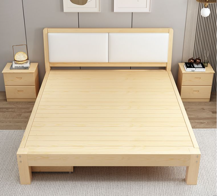 solid wood bed soft XW01