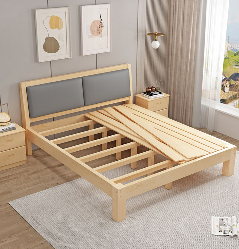 solid wood bed soft XW01