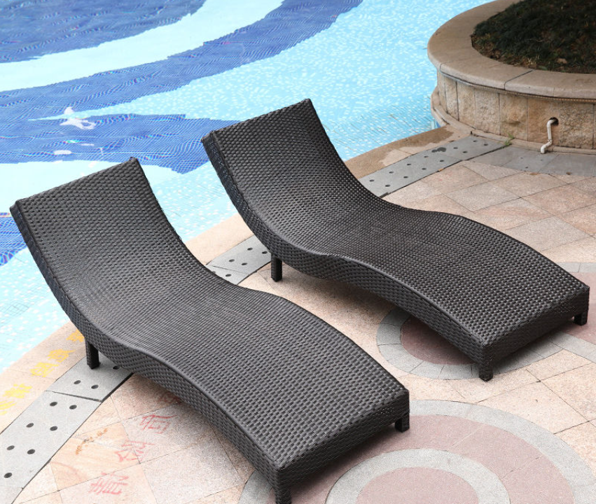 Swimming Pool rattan lounge TC04