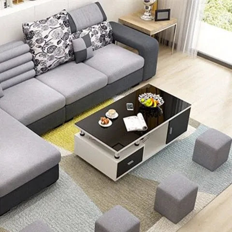 Modern Wood TV Stand+Coffee Table THZ01