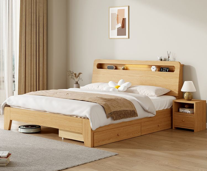 solid wood bed BXL01