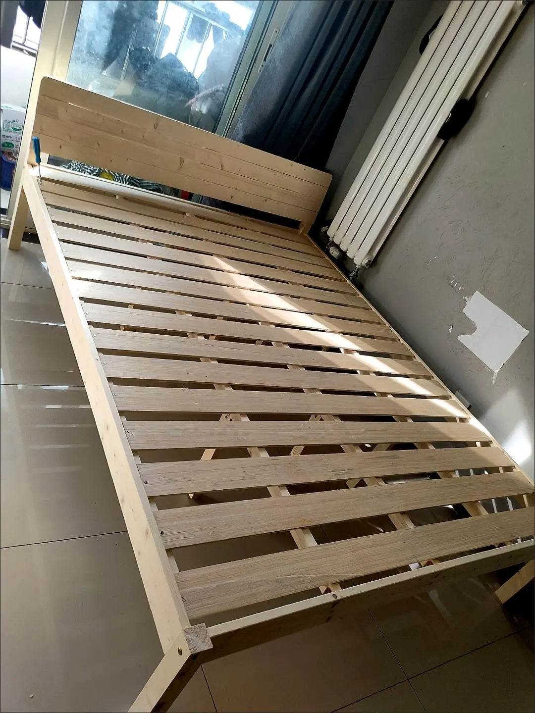 solid wood bed JS01