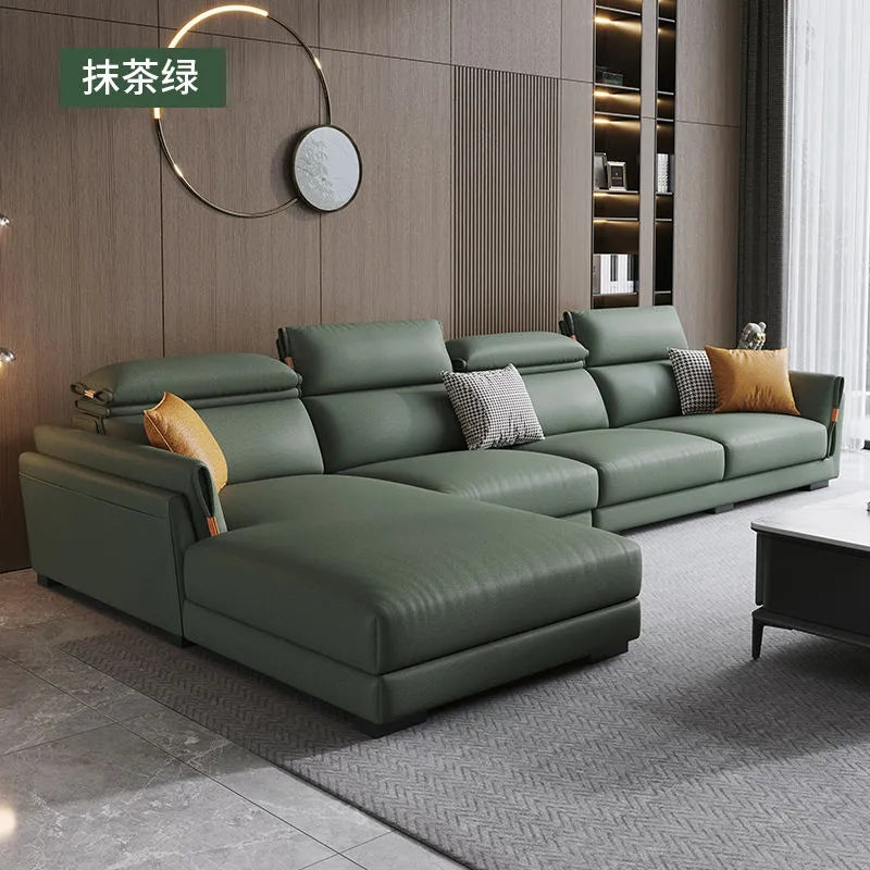 Genuine Leather Sofa FY03