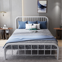 Load image into Gallery viewer, Metal bed double bed single 1.5 m 1.8 Modern simple Steel frame bed
